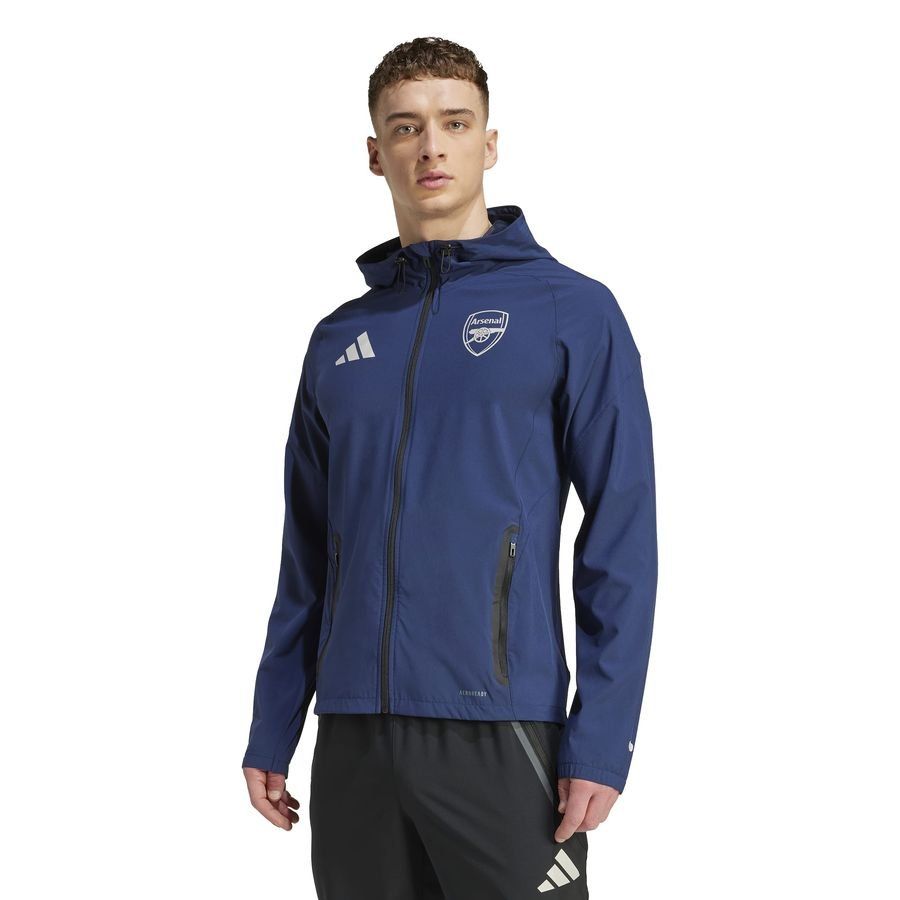 Arsenal Training Jacket Tiro 25 Competition Vis Tech Travel - Night Indigo - Men's-SoccerKits Hub | Buy Soccer Jerseys Online